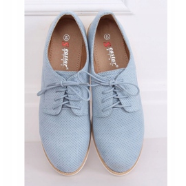 Naisten siniset nauhoitetut T297 sininen 1