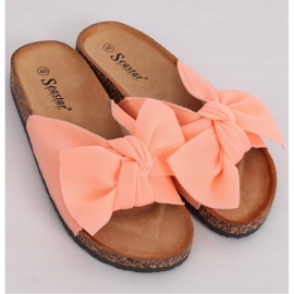 Vaaleanpunainen CK108 Vaaleanpunaiset tossut korkkipohjassa 2