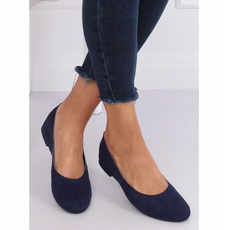 Pehmeät tummansiniset ballerinat naisille NK17P Navy tummansininen 1