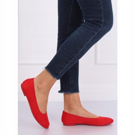 Pehmeät punaiset naisten ballerinat NK17P Red punainen 1