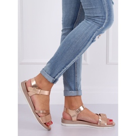 Champagne naisten sandaalit D-118 Champagne vaaleanpunainen 2