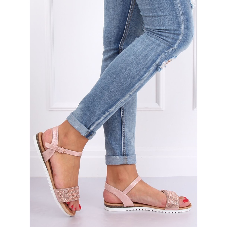 Vaaleanpunaiset naisten sandaalit HT-69 Pink vaaleanpunainen 2