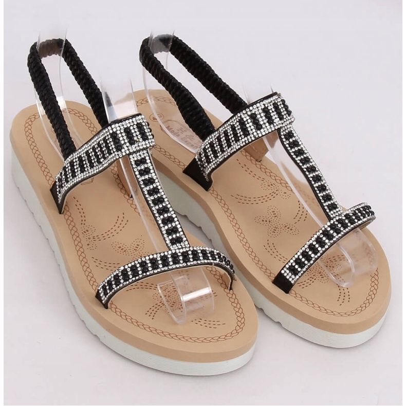 Mustat naisten sandaalit HD-128 Musta 1