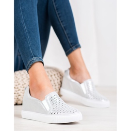 Filippo Nahkatossut kiilassa harmaa 1