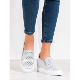 Filippo Nahkatossut kiilassa harmaa 2