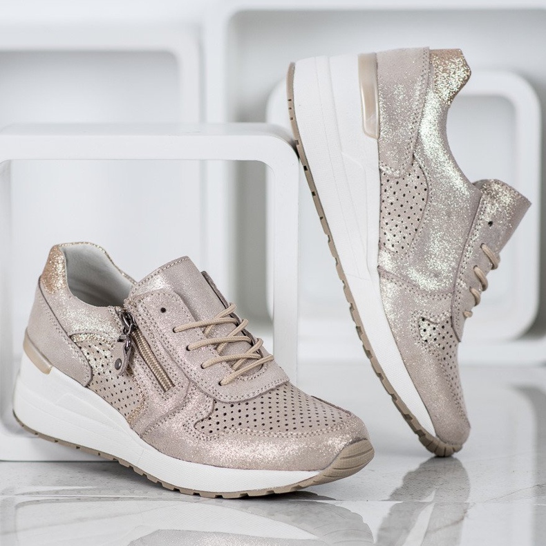 Filippo Kultaiset lenkkarit glitterillä kultainen 1