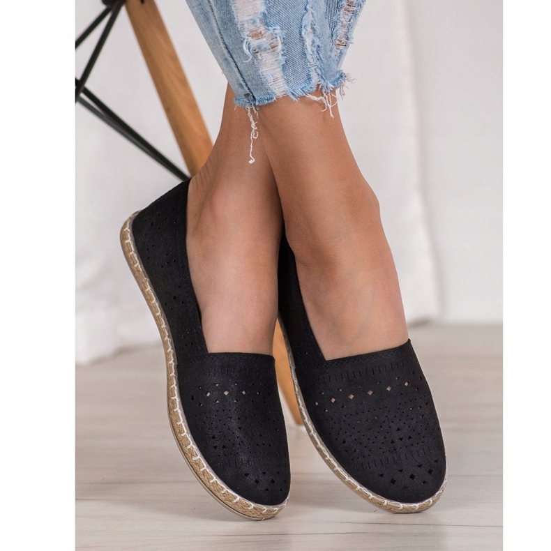 MCKEYLOR Aztec Espadrilles atsteekkikuvioin musta 1