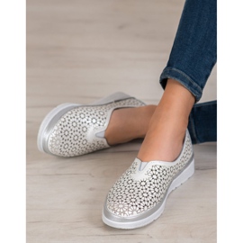 Filippo Nahkatossut, joissa on kukkakuvio valkoinen keltainen 1