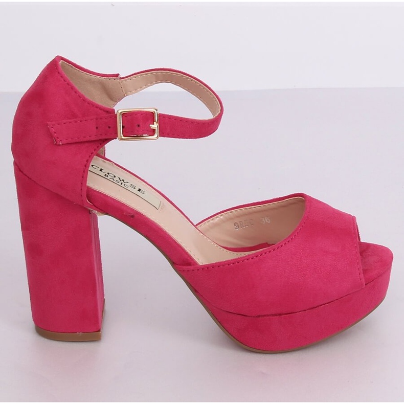 Fuchsia 9R56 Peach heel -sandaalit vaaleanpunainen 2 Fuchsia 9R56 Peach heel -sandaalit vaaleanpunainen 2