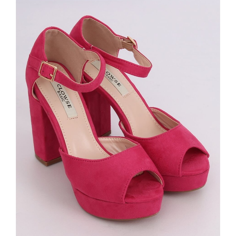 Fuchsia 9R56 Peach heel -sandaalit vaaleanpunainen 1 Fuchsia 9R56 Peach heel -sandaalit vaaleanpunainen 1