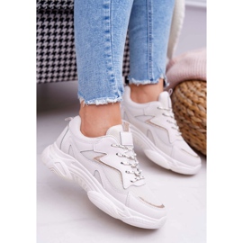 BUGO Naisten urheilukengät Beige Glitter Winchester 1