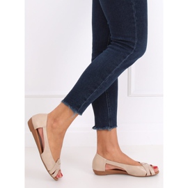 Ballerinat leikattu beige CC221P Beige 1