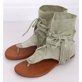 Varvastossut, joissa celadon-yläosa SL1010P Vihreä 1