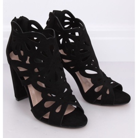 Mustat avoimet korkokengät M304P Musta 1