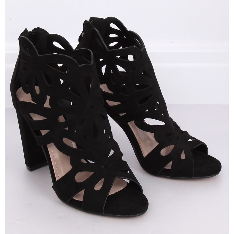 Mustat avoimet korkokengät M304P Musta 1