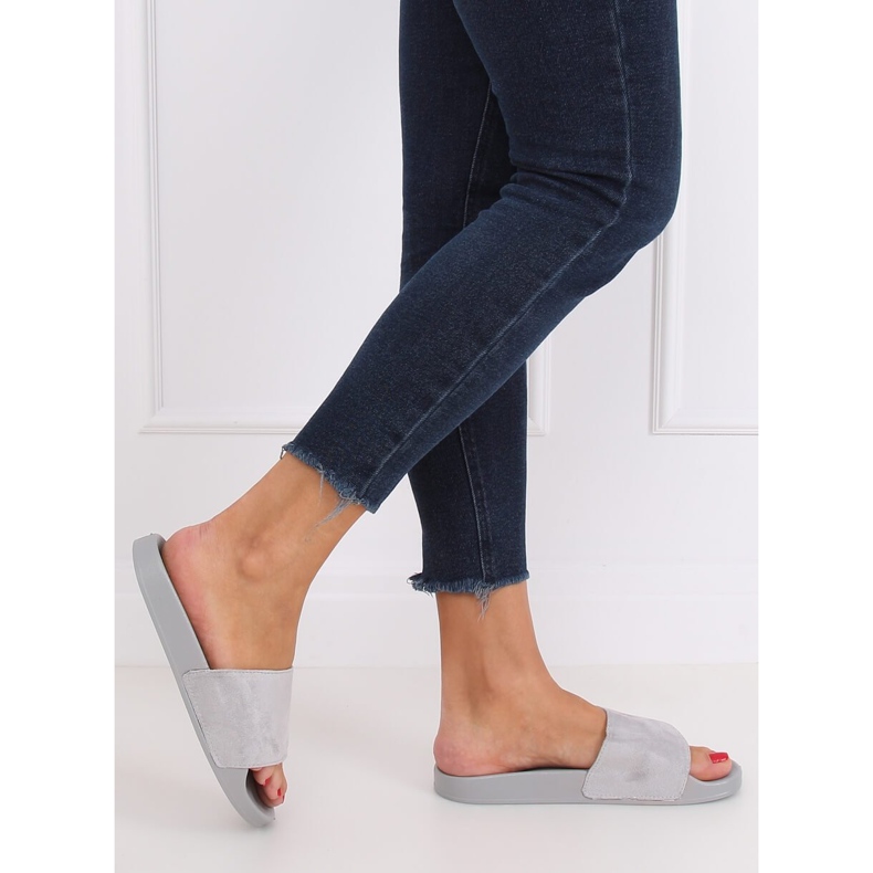 Yksinkertaiset harmaat tohvelit CK98 Harmaa ruskea 2