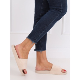 Yksinkertaiset beige tossut CK98 Beige 2