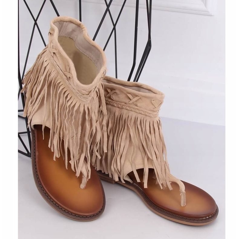 Beige varvastossut, joiden päällinen NS129P Beige 1