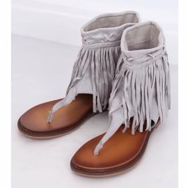 Harmaat varvastossut, joiden päällinen NS129P Harmaa 1