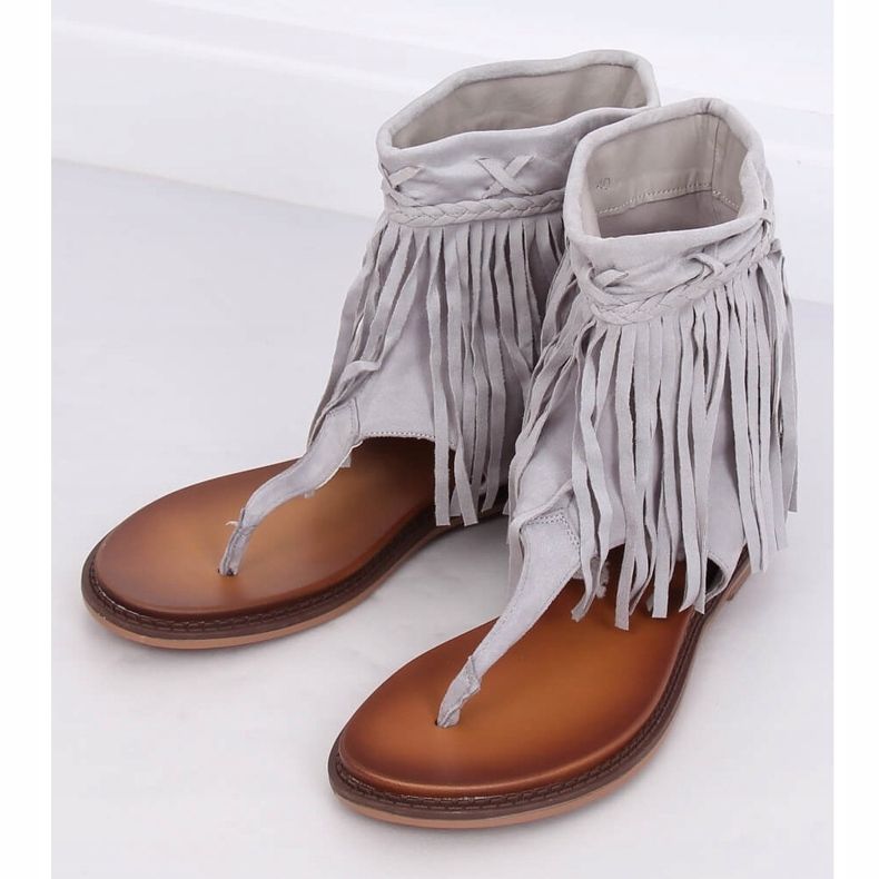 Harmaat varvastossut, joiden päällinen NS129P Harmaa 1