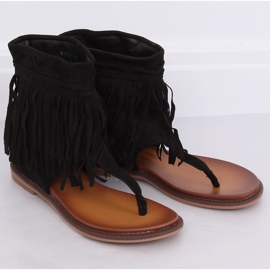 Mustat varvastossut, joiden päällinen NS129P Musta 2