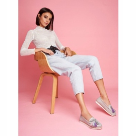 EVE Naisten Loaferit Nahka Harmaa Bebbo 1