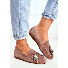 Naisten Loaferit Maciejka Nahka Beige 04494-04 / 00-5 1