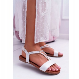 S.Barski Naisten litteät sandaalit, joissa on hihnat ja kuutiometriä zirkonia Silver Madeline harmaa 1