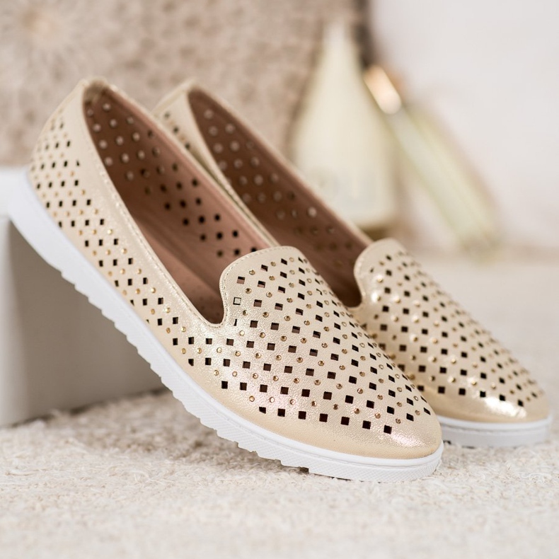 Renda Tyylikkäät herrat kristallien kanssa keltainen 1