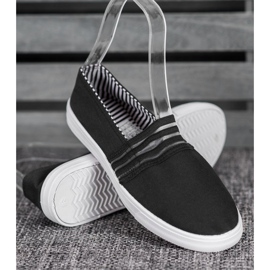 SHELOVET Mukavat Slip-On lenkkarit musta 2