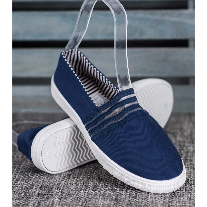 SHELOVET Mukavat Slip-On lenkkarit sininen 1