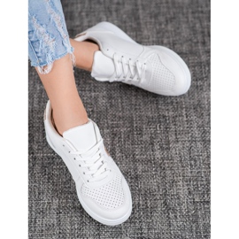 SHELOVET Valkoiset kengät, joissa on Holo -lisäosat valkoinen 3