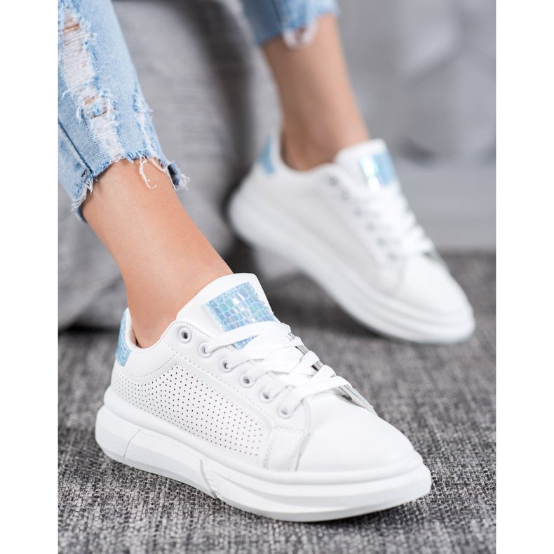 SHELOVET Valkoiset urheilukengät valkoinen 2