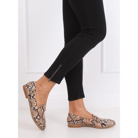 Naisten lompakot käärmeen iho T356P Snake Beige 1