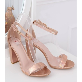 Holografiset korkokengät TU135P Champagne monivärinen keltainen 1