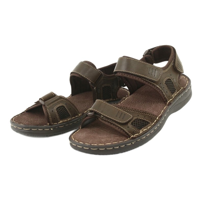 Mukavat American Club CY13 / 20 -nahkaiset urheilusandaalit ruskea 3