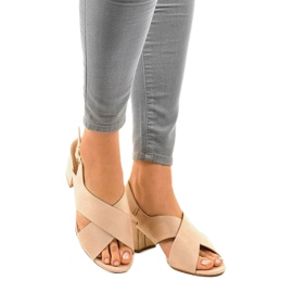 Beige korkokengät A305 mokka 1