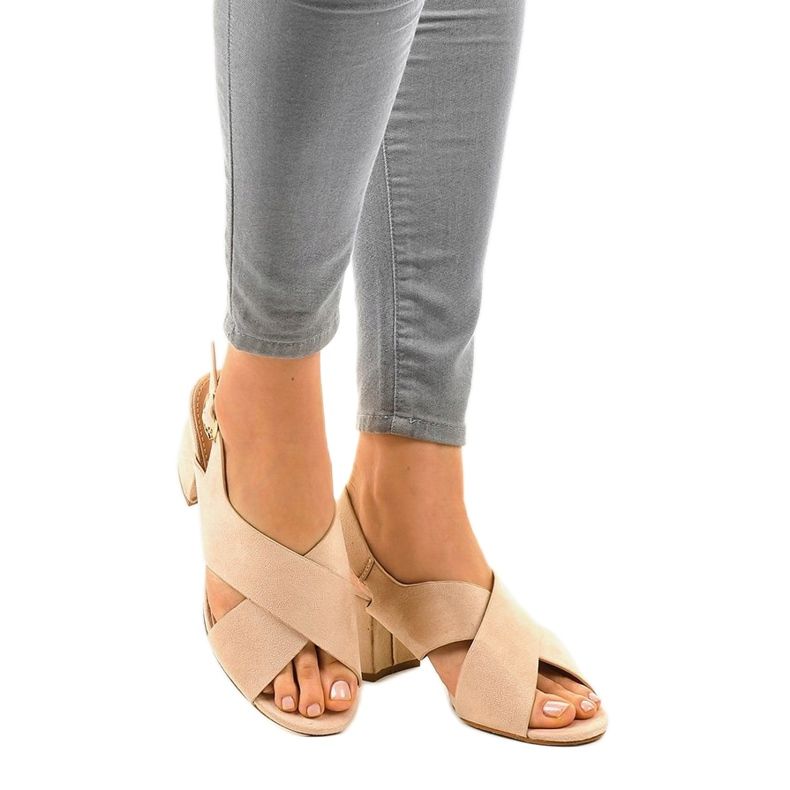 Beige korkokengät A305 mokka 1