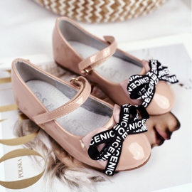 S.Barski Lasten beige baleriinat tarranauhalla Barski Mindi 1