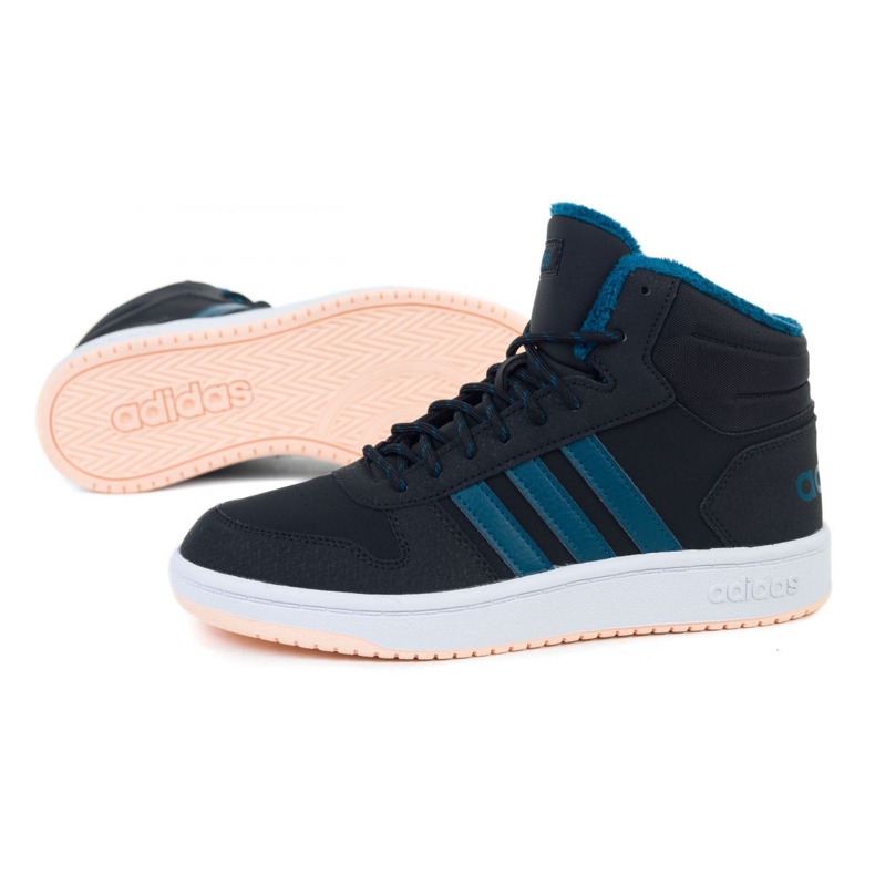 Adidas Hoops Mid 2.0 K Jr EE6703 kengät musta 1