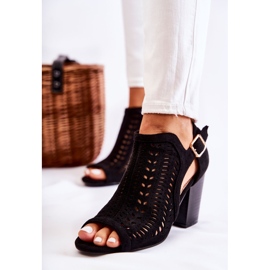 Bellucci Naisten saappaat, joissa on leikattu kevätmusta 1