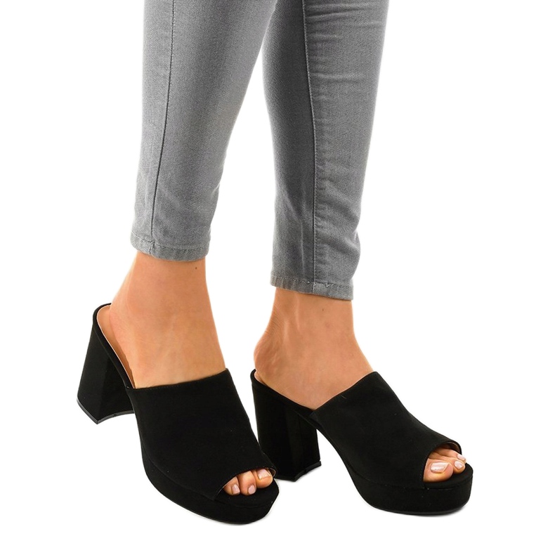 Mustat mokkanahkakengät 9R17 1