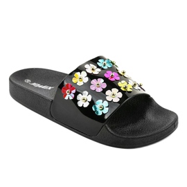 Mustat tossut kukilla D7659-1 1