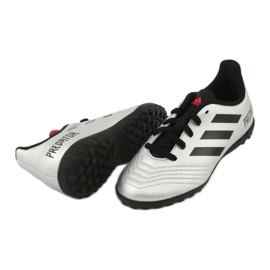 Adidas Predator 19.4 Tf Jr G25825 jalkapallokengät hopea 4