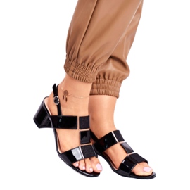 Matalakorkoiset sandaalit Sergio Leone SK910 musta 1