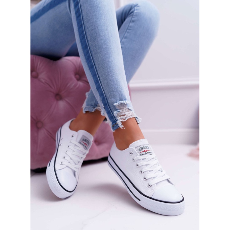 Smith's Smithin valkoiset naisten matalat tennarit valkoinen 2