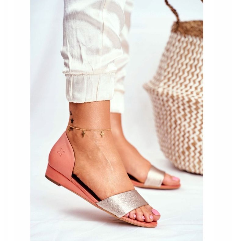 Naisten sandaalit Maciejka Leather Peach 1971 Nomara oranssi keltainen 1