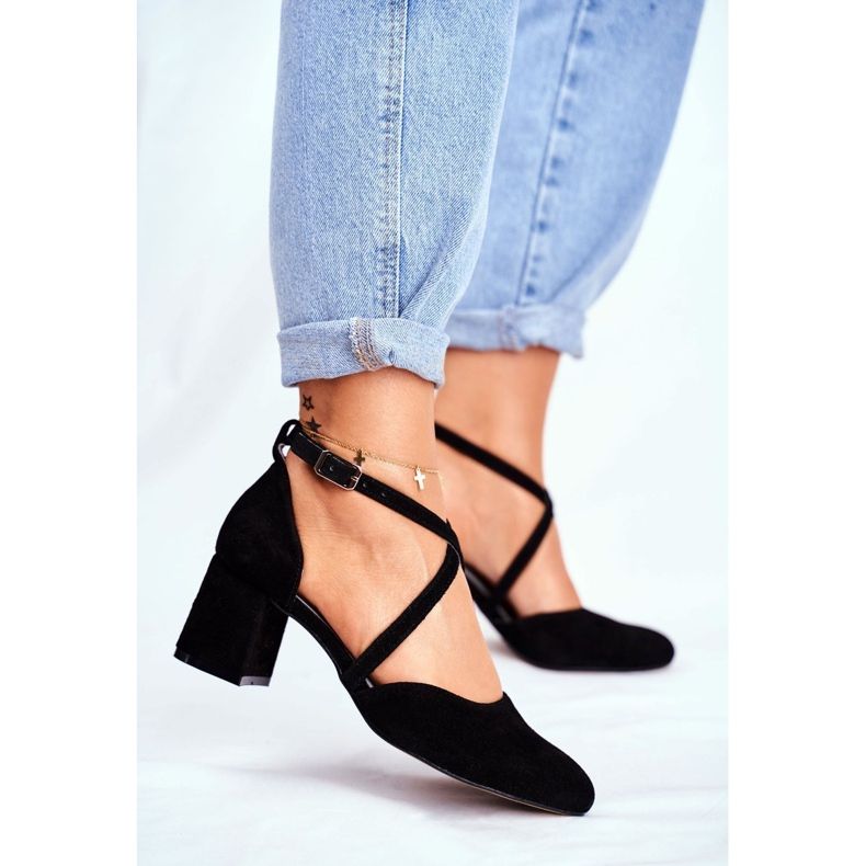 Naisten Avokkaat Maciejka Nahka Musta 04070-01 1