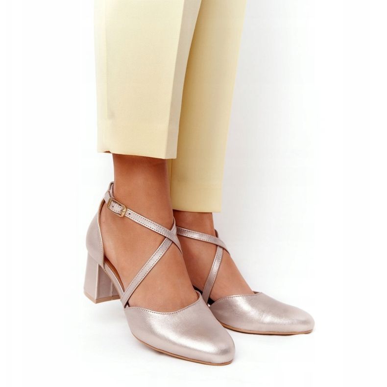 Naisten Avokkaat Maciejka Leather Golden 04070-25 kultainen 2