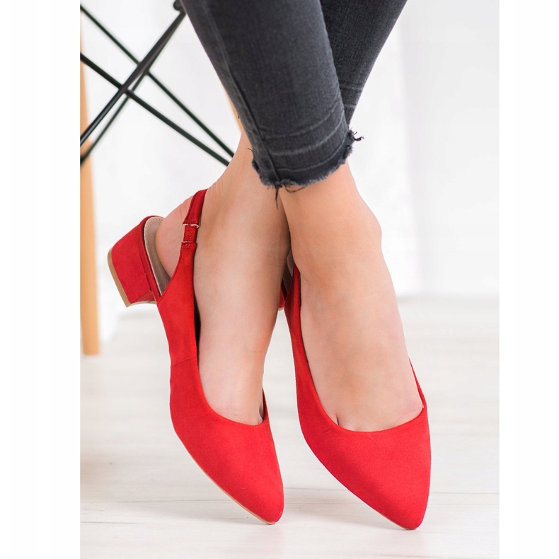 Goodin Avokkaat korotetut pumput punainen 2